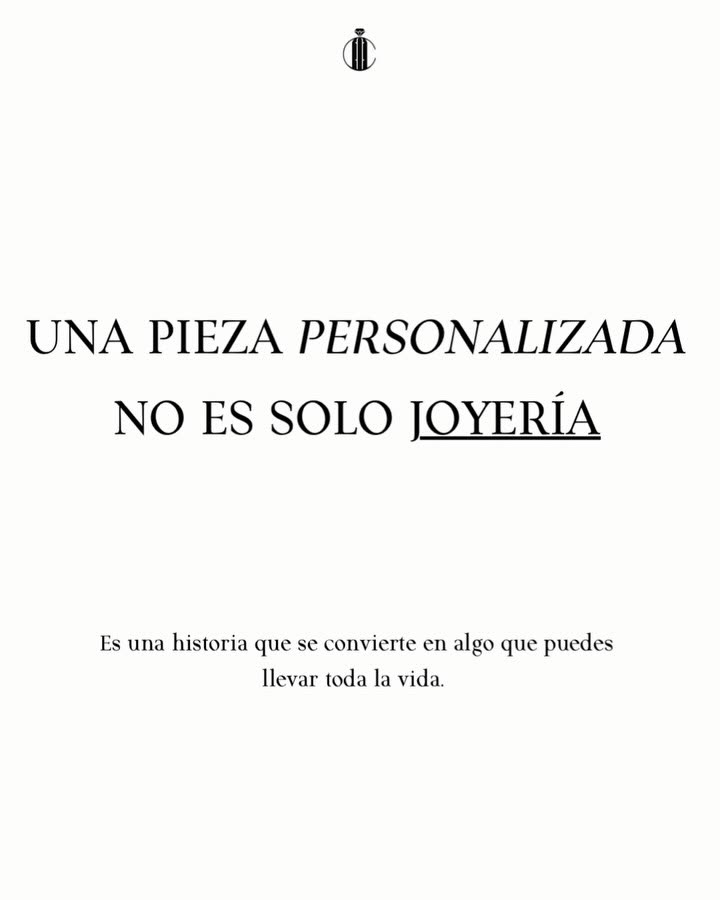Una pieza personalizada no es solo joyería
